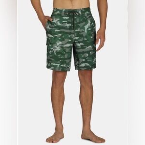 George Men's & Camo Cargo E-Board Stretch Trunks 9" Inseam, Sizes XL